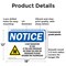 Signmission Radiation & Laser Sign, 12 in H x 18 in W, Plastic, Rectangle OS-2PACK-NS-P-1218-L-19081 - alternate 3